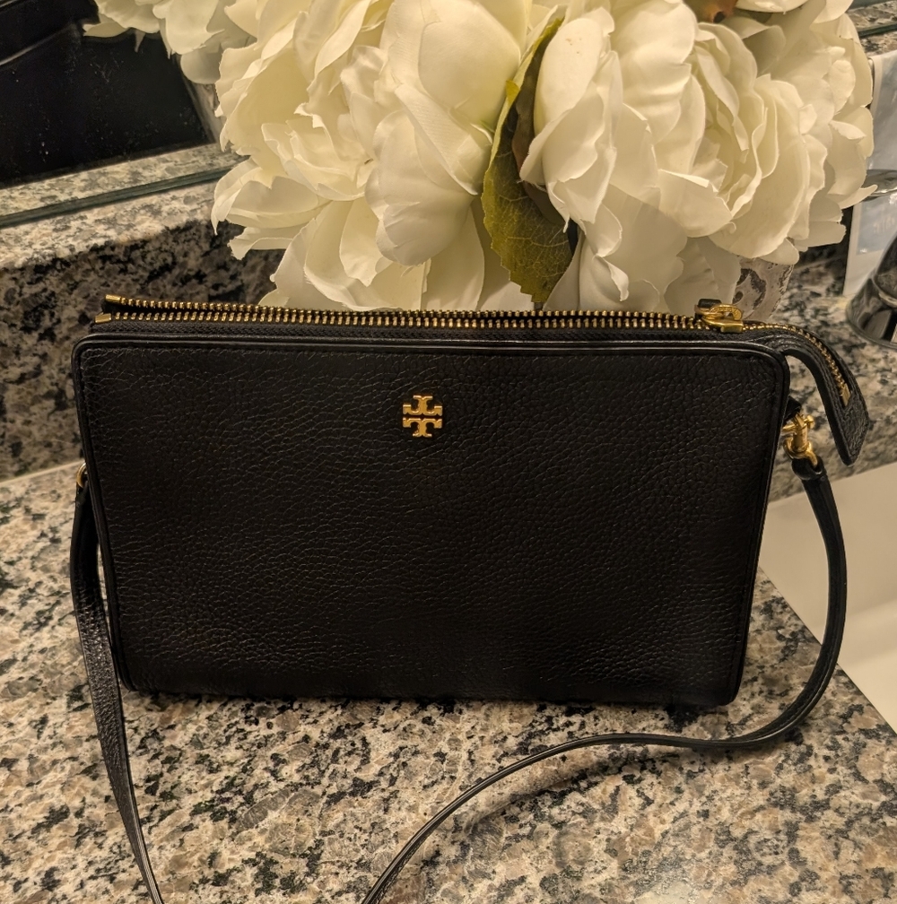 Tory Burch Black Leather Crossbody Bag